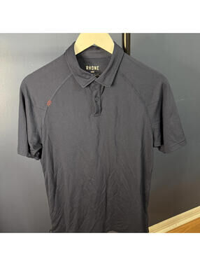 Rhone, Active Polo Shirt, Navy, Mens Small